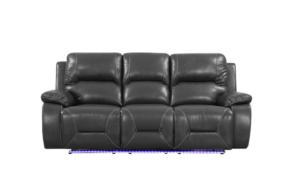 89" X 40" X 40" Gray  Power Reclining Sofa