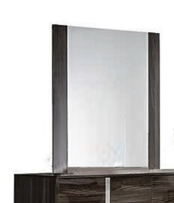 Modern Gray Glossy Wall Mirror