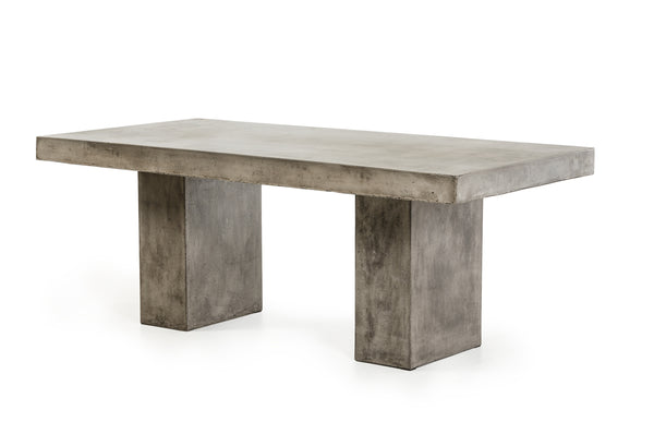 Dark Gray Concrete Dining Table