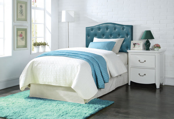 Queen/Full Headboard Only, Blue Pu