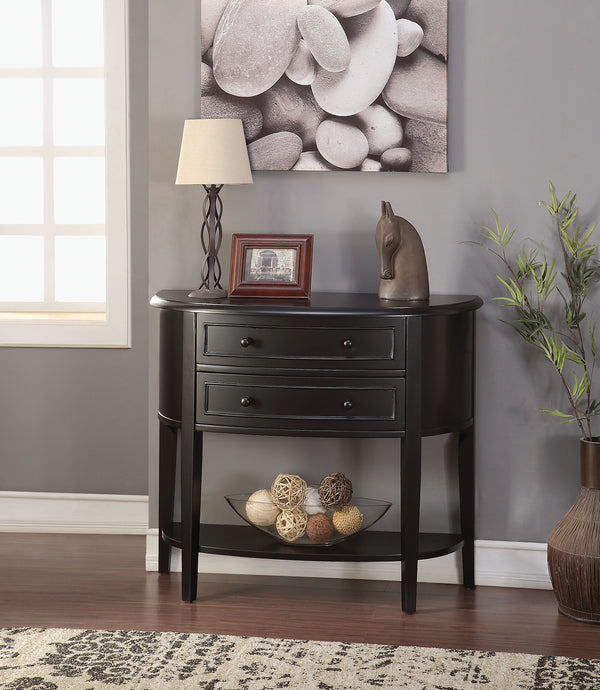 Console Table, Black - Mdf, Plywood,  Wood Black