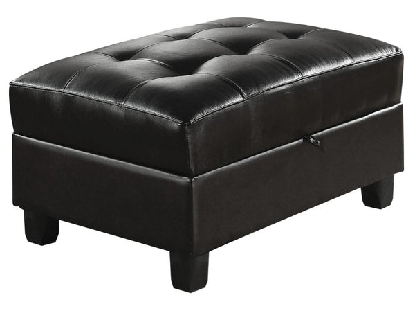 38' X 26' X 18' Espresso Bonded Leather Match Ottoman With Storage