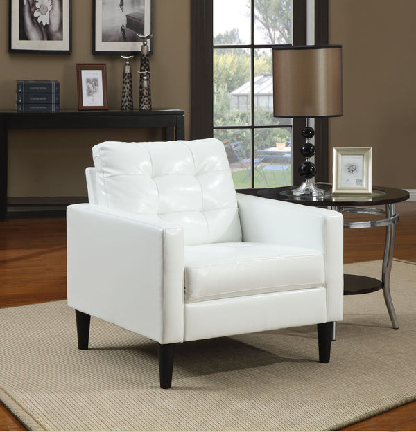 30' X 30' X 33' White Accent Chair