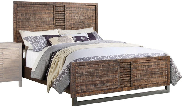 87' X 64' X 56' Reclaimed Oak Queen Bed