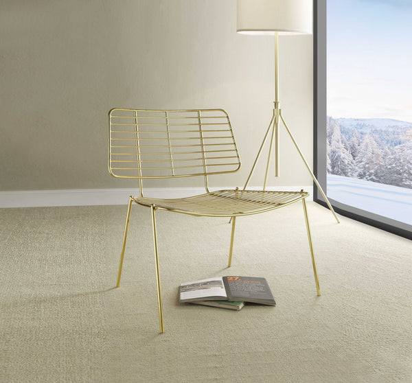 Accent Chair - Metal Gold