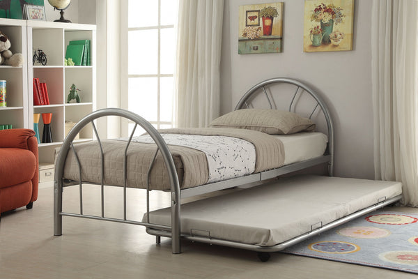 79' X 39' X 33' Twin Silver Silhouette Bed