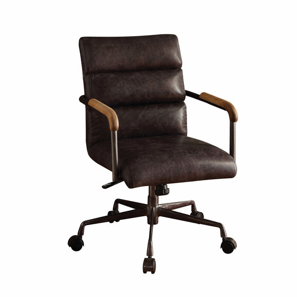 22' X 26' X 35-38' Antique Ebony Top Grain Leather Office Chair