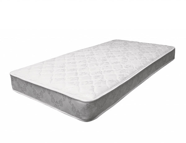 75' X 39' X 6' Twin White And Gray Fabric Mattress