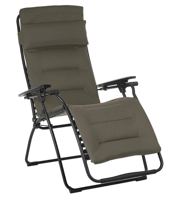 Zero Gravity Recliner - Black Frame - Taupe Fabric