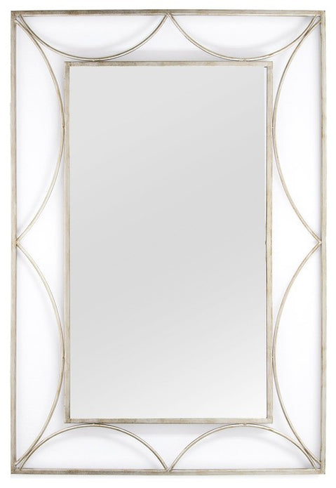 24" x 0.05" x 36" Silver Simple And Elegant Wall Mirror