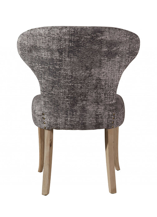 Gray Abstract Blend Elegant Dining or Side Chair