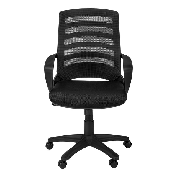 24.25" x 24" x 37.75" Black Foam Metal Nylon  Multi Position Office Chair