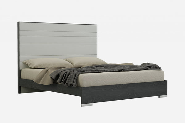 76 X 80 X 54 Grey Stainless Steel King Bed