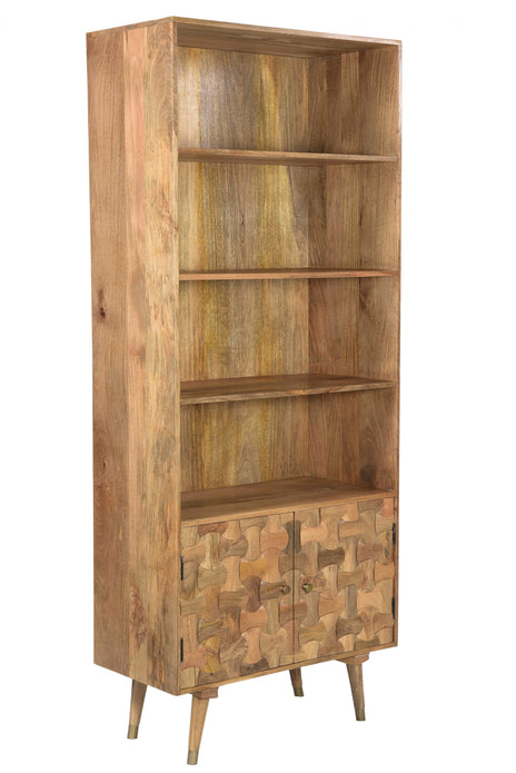 Honey Wood Small Bookshelf