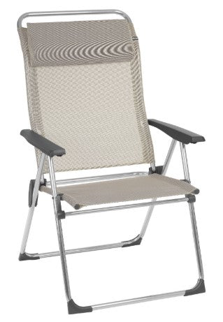 Set of 2 Light Gray Premium XL Aluminum Folding Chairs