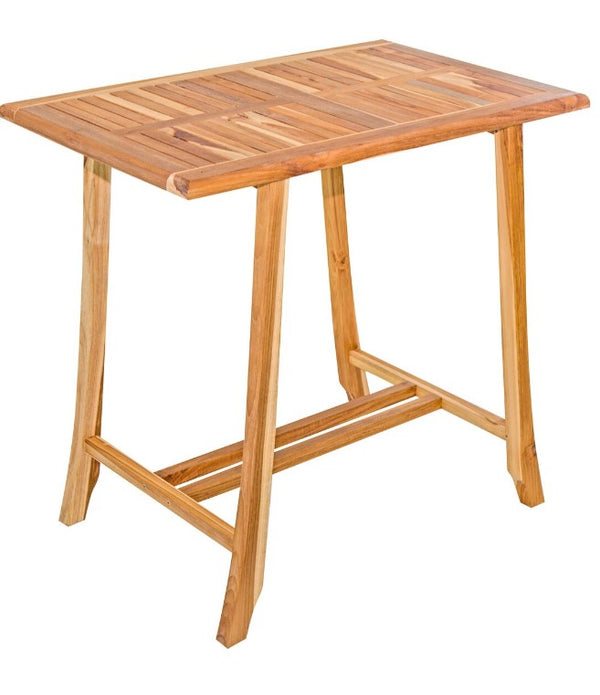 Compact Teak Dining Table in Natural Finish