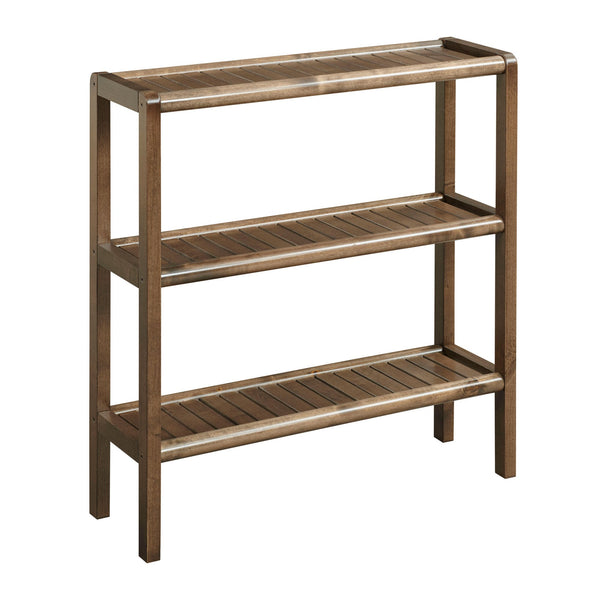 Walnut Versatile Shoe Rack Shelving Unit