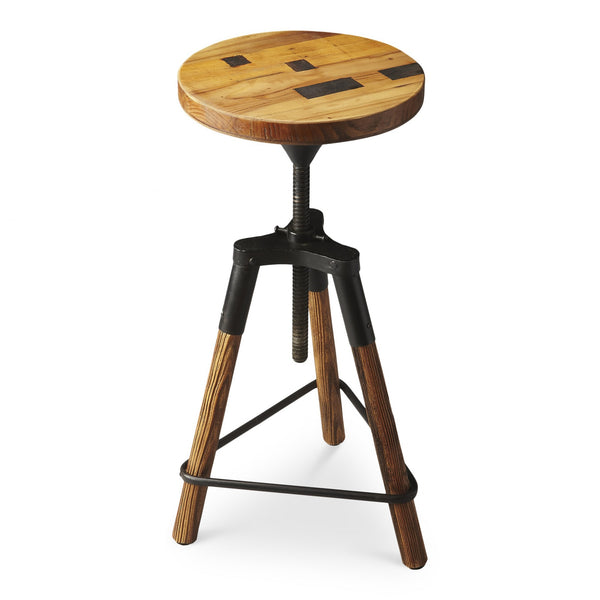 Modern Industrial Revolving Bar Stool