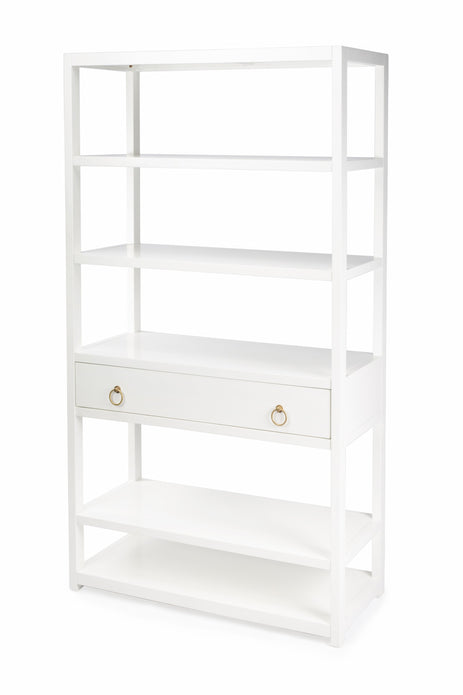 Lark White Bookshelf