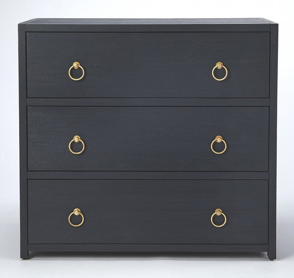 Lark Navy Blue 3 Drawer Chest