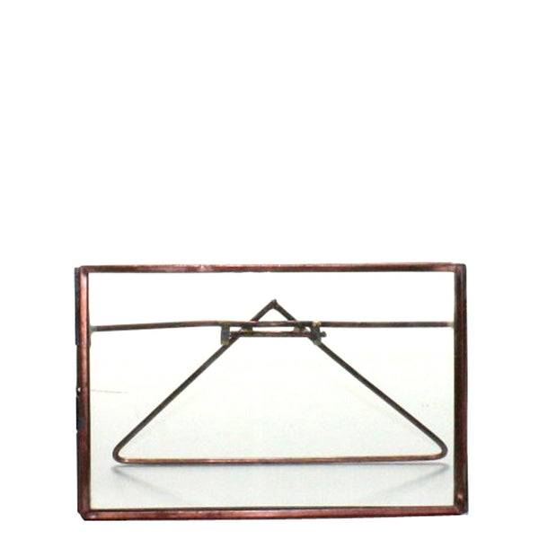 4x6 Bronze Metal Horizontal Glass Frame