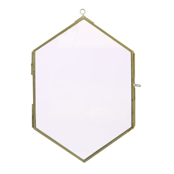 Petite Gold Metal Diamond Hanging Frame