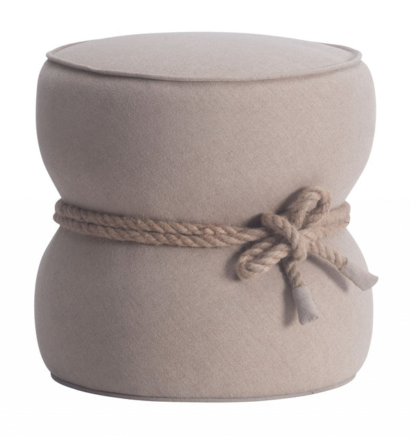 Beige Cinch Ottoman