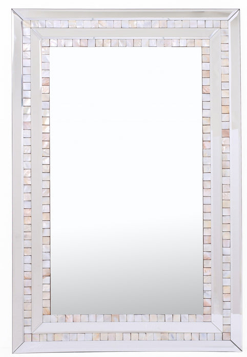 Pastel Pink Mosaic Tiled Mirror