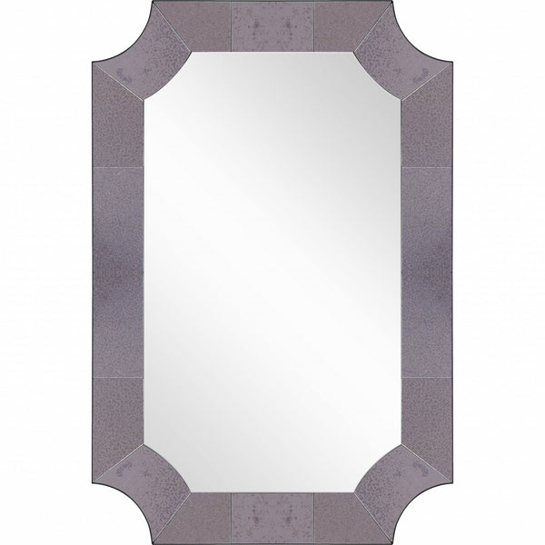 Grey Antiqued Framed Mirror