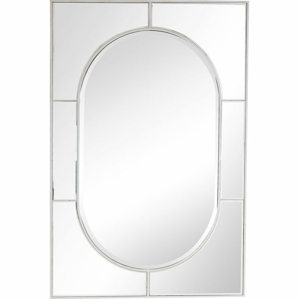 Silver Glass Wall Mirror