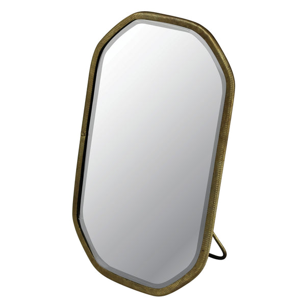 Gold Metal Octagonal Vanity Mirror