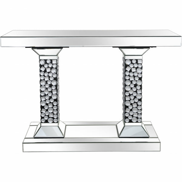 Beaded Pestestal Console Table