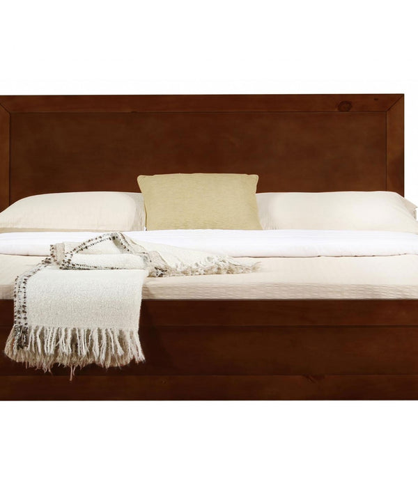 Walnut Wood Twin Platform Bed