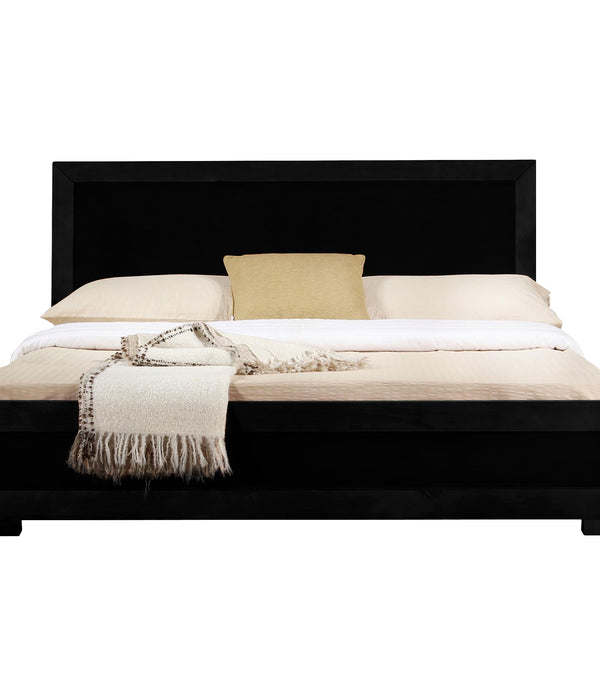 Black Wood Twin Platform Bed