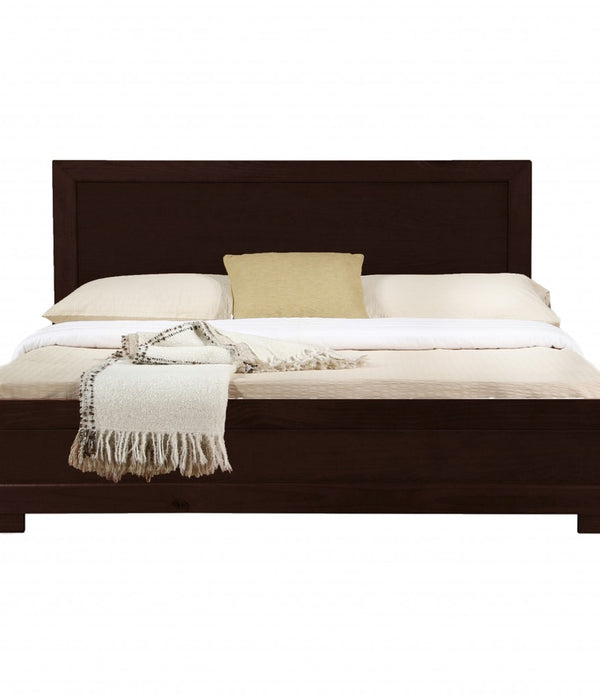 Espresso Wood Twin Platform Bed