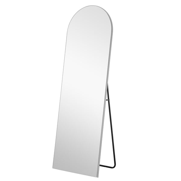 Arched Silver Full-length Standing Mirror