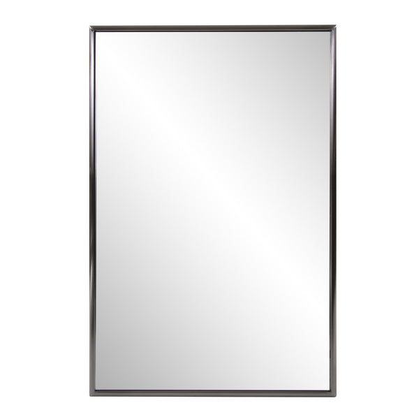 Brushed Titanium Rectangular Wall Mirror