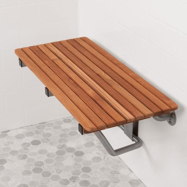 28" Grand Resort Wall Mount Teak Shower Bench