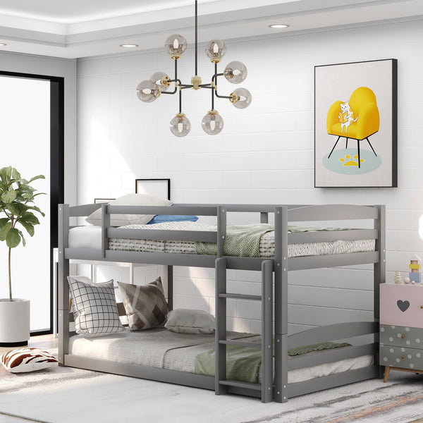 Gray Twin Over Twin Separable Bunk Bed