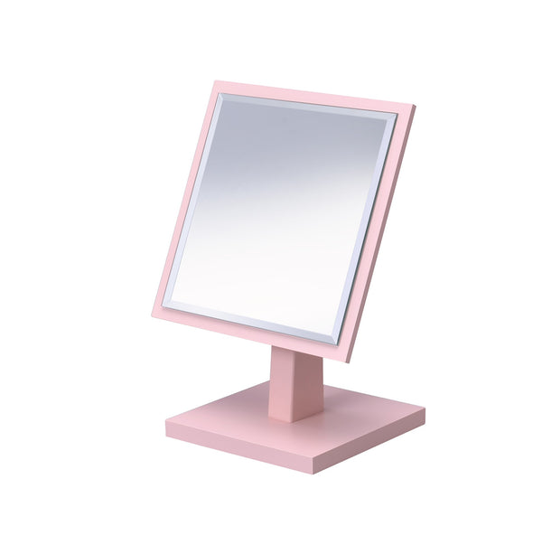 Pretty Pink Square Make Up Vanity Mirror