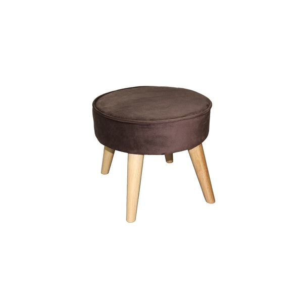 Useful Brown Suede Foot Stool