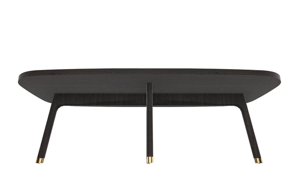 52” Mod Scandi Black Wood Coffee Table